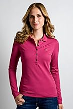 Long Sleeve 5 Button Stretch Pique Polo