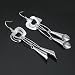 100% Pure 925 Sterling Silver Earrings-Italy Fashion,Gorgeous & Elegant Design Women Fashion Earrings,1.4cm x 6.9cm and Weight 5.71g Pure Sterling Silver,Super Saving w/Free Jewelry Box and Silver Polishing Cloth,100% Satisfaction Guaranteed!