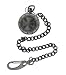 Nemesis Independent Iron Cross Gunmetal Pocket Watch with Chain