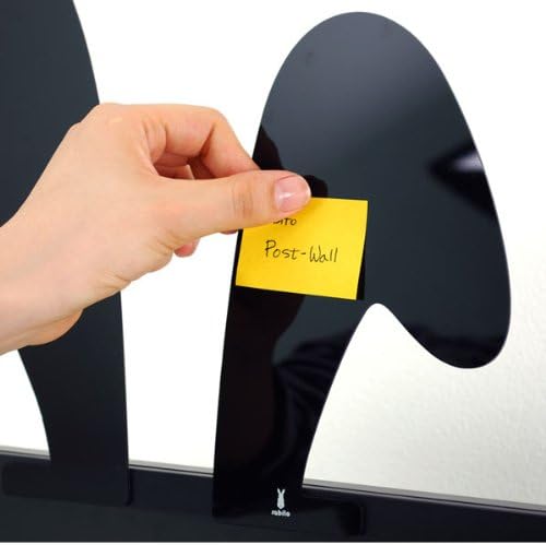 Rabito Original Rabbit Bunny Ears Design Black Post-it Memo Dry Erase Message Pad Board Monitor Decoration