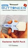 Buttoneer Fastening System Refill Pack-100/Pkg