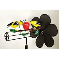 Goldfinches & Apple Whirligig with Nylon Propeller