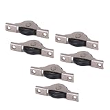 6pcs  取替戸車　交換用戸車　窓　ローラー　金属製　長さ65.5mm