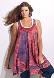Roamans Plus Size Tie Dye Tank by Denim 24/7 41xVUf%2BpAuL. SL160 Roamans Plus Size Tie Dye Tank by Denim 24/7