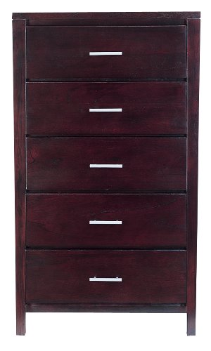 Modus Furniture Nevis Five Drawer Chest, Espresso
