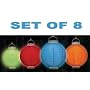 SET OF 8 SOLAR PATIO LIGHTS