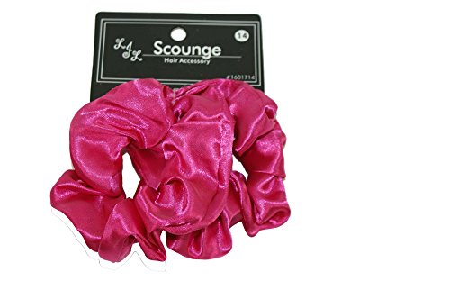 Ouchless Satin Scrunchy (Hot Pink)
