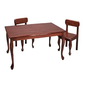 Gift Mark Queen Anne Rectangle Children Table