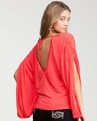 Ruched Shoulder Double Scoop Tank