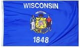 Annin Wisconsin State Flag 3 by 5 Foot