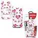 *NEW* Verizon Alltel Sprint Motorola Krzr K1m Red Hearts W/ Sparkle Crystal Snap-On Case Cover