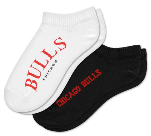 NBA Chicago Bulls Womens Socks, 2-Pack, Ankle Socks