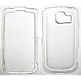 "Clear See Through Snap on Hard Skin Shell Protector Cover Case for Lg Optimus S (Sprint) LS670 + Microfiber Pouch Bag + Case Opener Pick