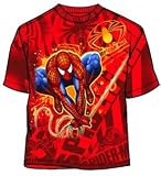 Marvel Comics In Route Spiderman Kids Juvenile Shirt V3428JS