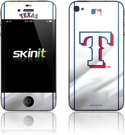 Skinit Texas Rangers Home Jersey Vinyl Skin for Apple iPhone 4 / 4S