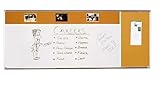 Best-Rite Porcelain Whiteboard/Tackboard -Type D-Reverse L