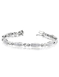 14K White Gold 2ct Diamond Bracelet