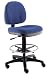 Office Master BC41 Charcoal Fabric Basic Function Drafting Bar Counter Stools Chairs / MADE IN USA!