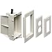 Arlington DVFR1W-1 Recessed Electrical Outlet Mounting Box with Paintable Wall Plate, 1-Gang, White
