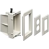 Arlington DVFR1W-1 Recessed Electrical/Outlet Mounting Box, Single Gang