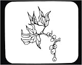 Decorated Mouse Pad with black and white image