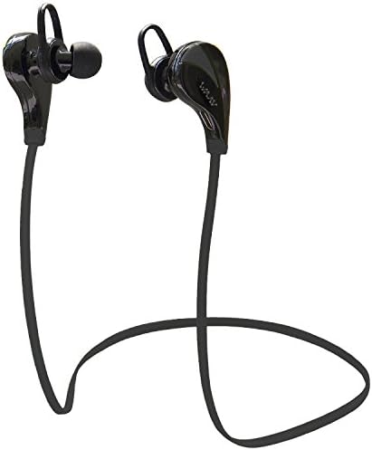 WAAV Runner Wireless Bluetooth Headphones (Black) Noise Canceling Headphones w/ Mic [ Sports / Running / Gym / Exercise/ Sweatproof ] Wireless Bluetooth Earbuds Headset Earphones for iPhone / Android