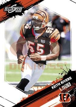2009 Score #62 Keith Rivers - Cincinnati Bengals (Football Cards)