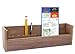 SeaTeak Wooden Boat Navigation Rack Tray, 100% Solid Teak Wood, 5
