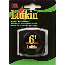 Lufkin 14 Inch X 6 Foot Pocket Size Tape