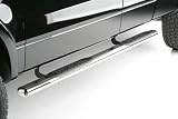 ICI Bullet Oval Side Step Tube Bars Polished Stainless Steel Ford F150 2004 to 2008 SuperCab (4DR) (NewBody)