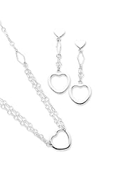 Sterling Silver Necklace And Earrings Set
