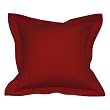 Handmade Gently Textured Red Cotton Cushion Cover/Pillow Sham (Thailand)