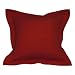 Handmade Gently Textured Red Cotton Cushion Cover/Pillow Sham (Thailand)