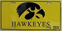lp - 825 Iowa Hawkeyes - College License Plate - 692