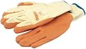 Large Orange Latex Covered Work Gloves