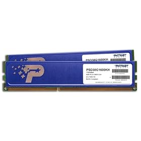 Patriot Signature DDR3 8 GB (2 x 4 GB) CL9 PC3-12800 (1600MHz) 240-Pin DDR3 Desktop Memory Kit with Heatshields PSD38G1600KH: Electronics