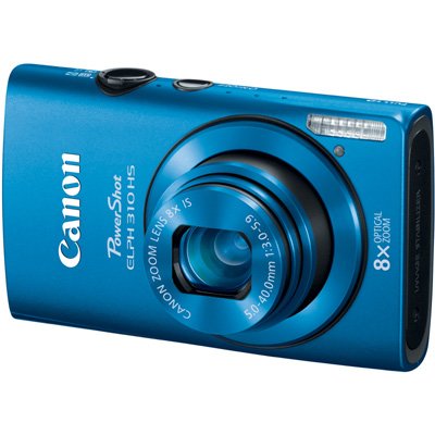 Canon PowerShot ELPH 310 HS 12.1 MP CMOS Digital Camera with 8x Wide-Angle Optical Zoom Lens and Full 1080p HD Video (Blue)