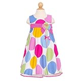 Bonnie Jean Baby Girls Pastel Dot Balloon First Birthday Dress 12-24M