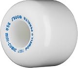 Powell-Peralta "Mini Cubics" 64mm 95A White Skateboard Wheels (Set of 4)