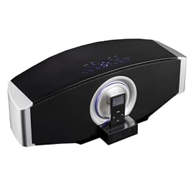 Elonex i22 Virtuoso Sound Bar - Digital Home Cinema Speaker System with Motorised iPod Dock & Radio Alarm Clock