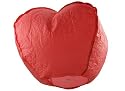2 X CHINESE SKY LANTERN, RED HEART SHAPED, WEDDINGS, VALENTINES DAY,  FLOATING UFO BALLOONS LARGE