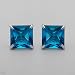 Dazzling Brand New Stud Earrings with Simulated Gems Made of 925 Sterling Silver