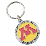 Minnesota Golden Gophers Silver Pewter Keychain