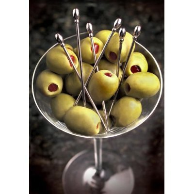 Prodyne Stainless Steel Martini Picks, Set of 6