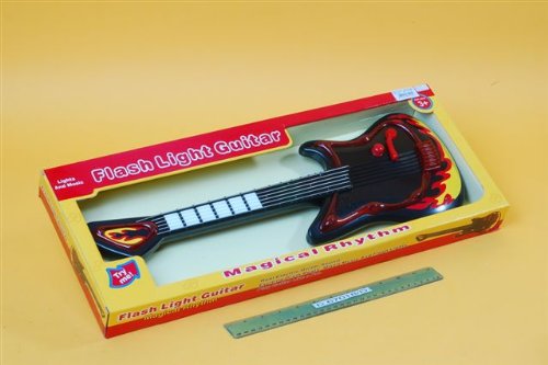 Childrens Toyshop  Toys : Play Electronic Guitar With Light & Sound (D67018D)