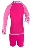 Shoreline UPF 50+, UV Protective Girls 2 Piece Set: Long Sleeve Top & Shorts