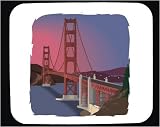 Mauspad mit Dekoration - Golden Gate Bridge