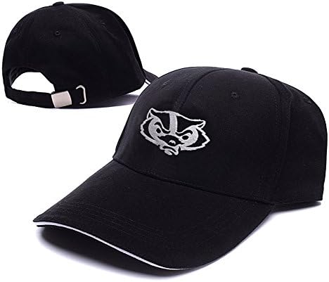 Wisconsin Badgers Logo Adjustable Baseball Caps Unisex Snapback Embroidery Hats