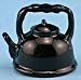 Dollhouse Miniature Black Vintage Style Black Teapot