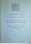 The 150th. Anniversary of the Royal Observatory Edinburgh and Infrared Astronomy in the United Kingdom (Science Research Council Publication, Volume 9 No. 1)